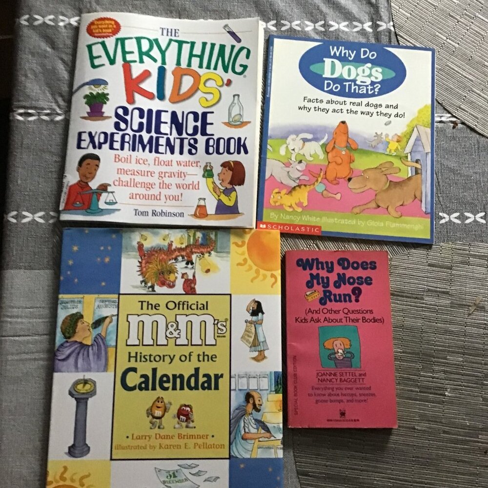 Lot of 4 Learning/Factual Books for Kids--Homeschooling